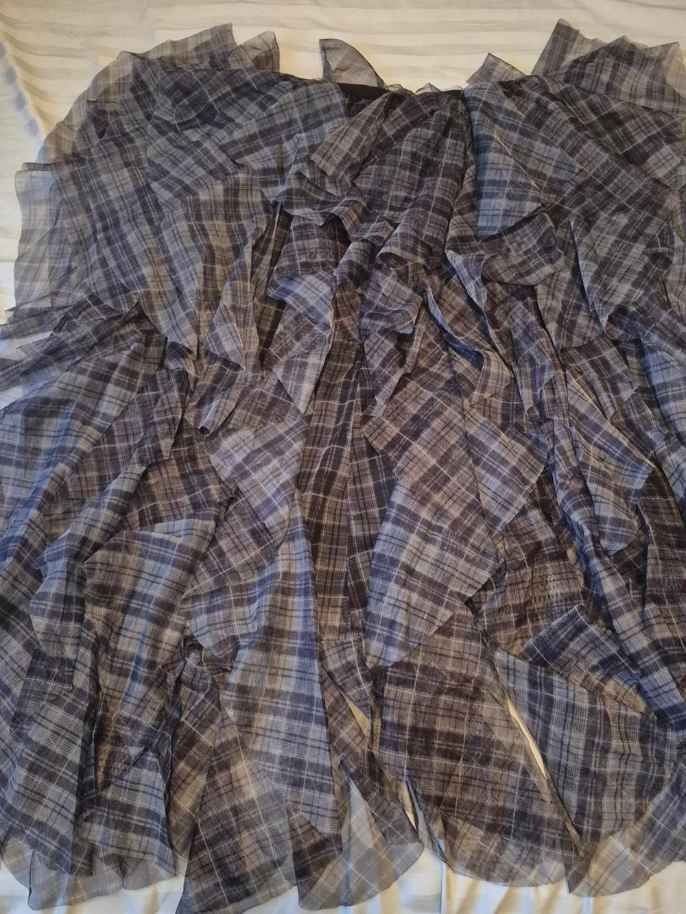 Men's Blue Plaid Casual Shirt
